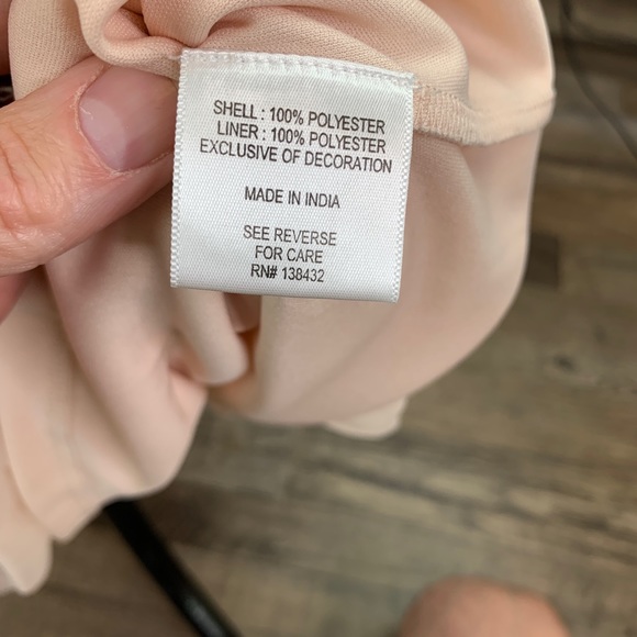 ModCloth Embellished Chiffon Midi Dress Blush S - Picture 12 of 13